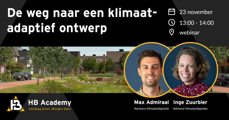 Webinar: De weg naar een klimaatadaptief ontwerp (23 november 2022)